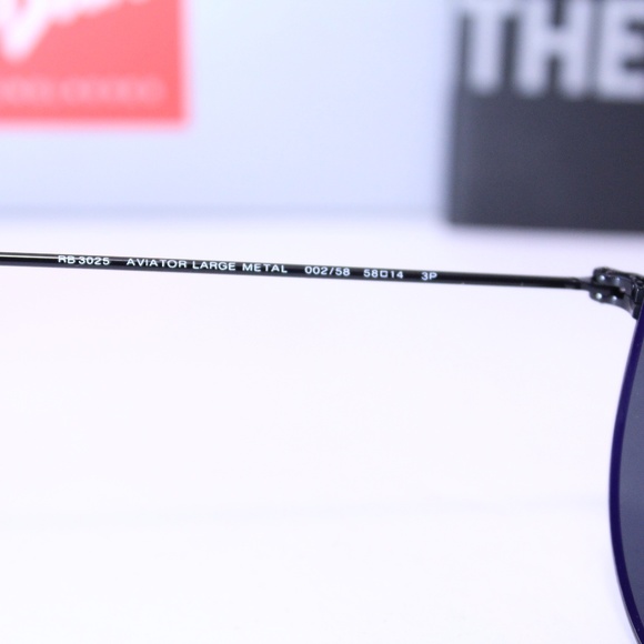  LAST ONE   RAYBAN 3025 002/58 POLARIZED BLACK - Picture 6 of 8